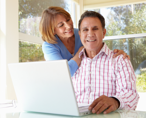 Latino Middle Aged Couple